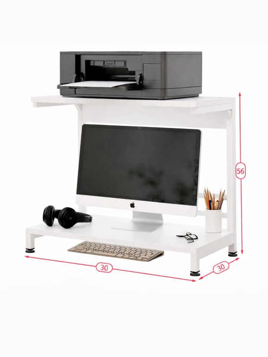 Monitor va printer uchun 2 qavatli podstavka, ixcham