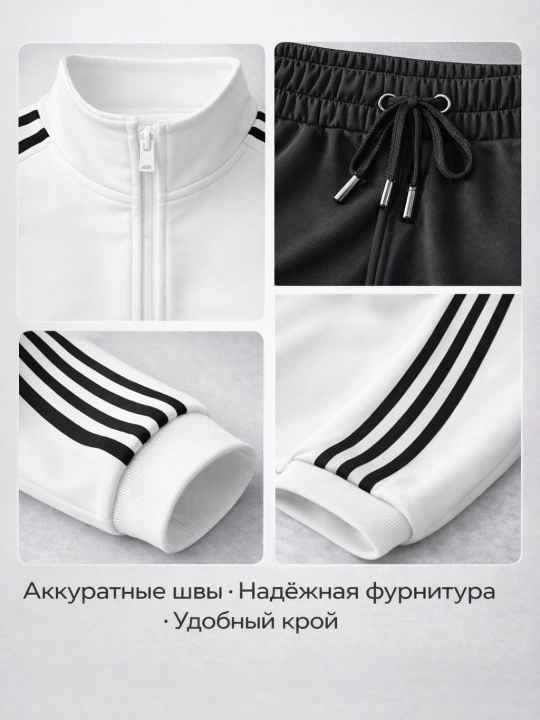 Erkaklar sport kostyumi bahor yozgi dvoyka kamplekt tepa-pas kiyim to'plami zamoqli model
