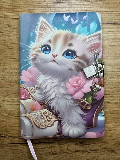 Ежедневник A5, с кодовым замком, с калькулятором, для бизнеса и учёбы, эко-кожа, Блокнот — NANOART-KODLI-БЕЖЕВ