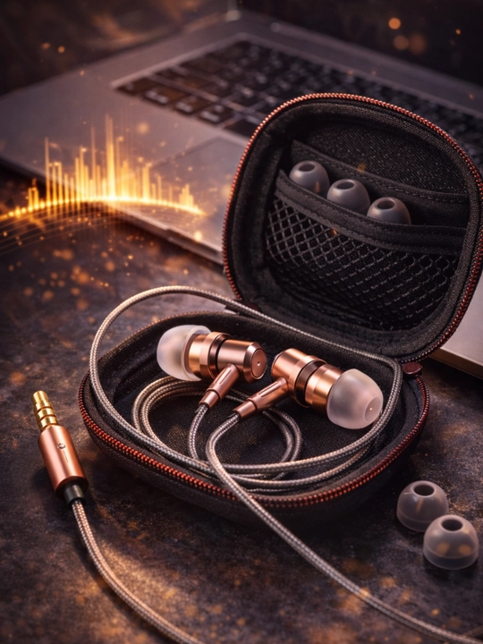 Simli quloqchin JS-100 Universal, 3.5 mm, mikrofonli, kuchli bass, metall korpus
