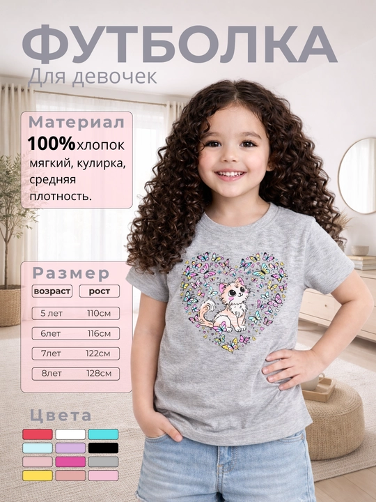 Футболки для девочек