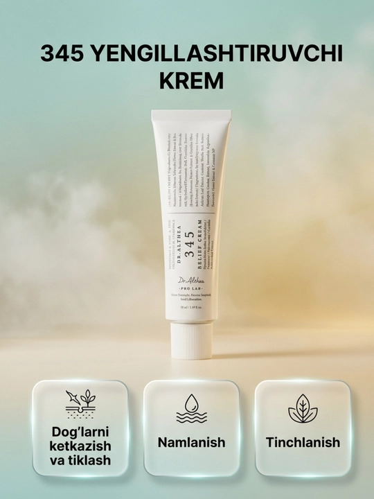 Dr.Althea 345 Regeneref Cream Tinch beradi va dog'larga qarshi regeneratsiya yuz kremi - 