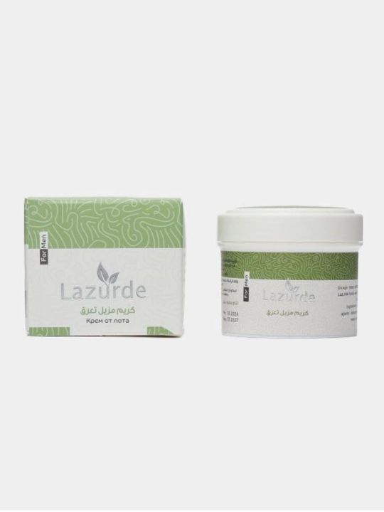 Lazurde Ayollar uchun dezodorant, ter hidiga qarshi antiperspirant krem, 50 g
