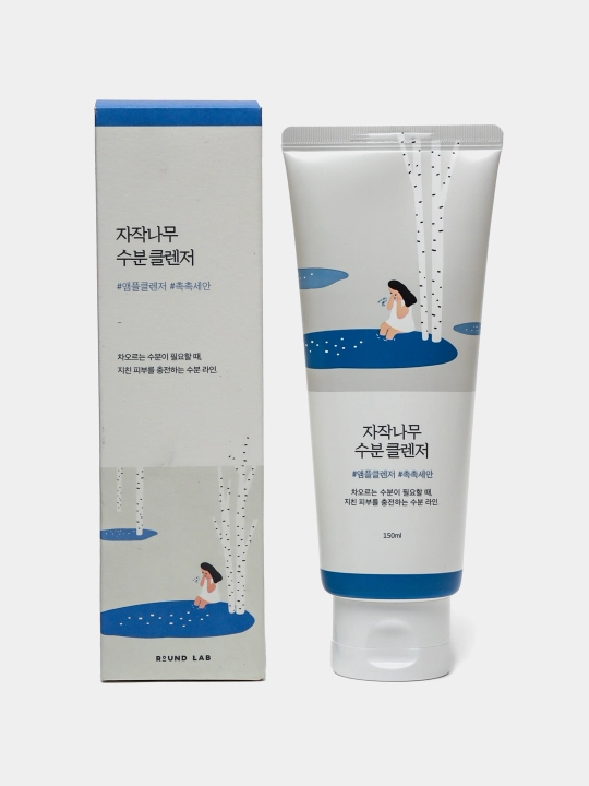 Пенка для умывания Round Lab Birch Juice Moisturizing Cleanser