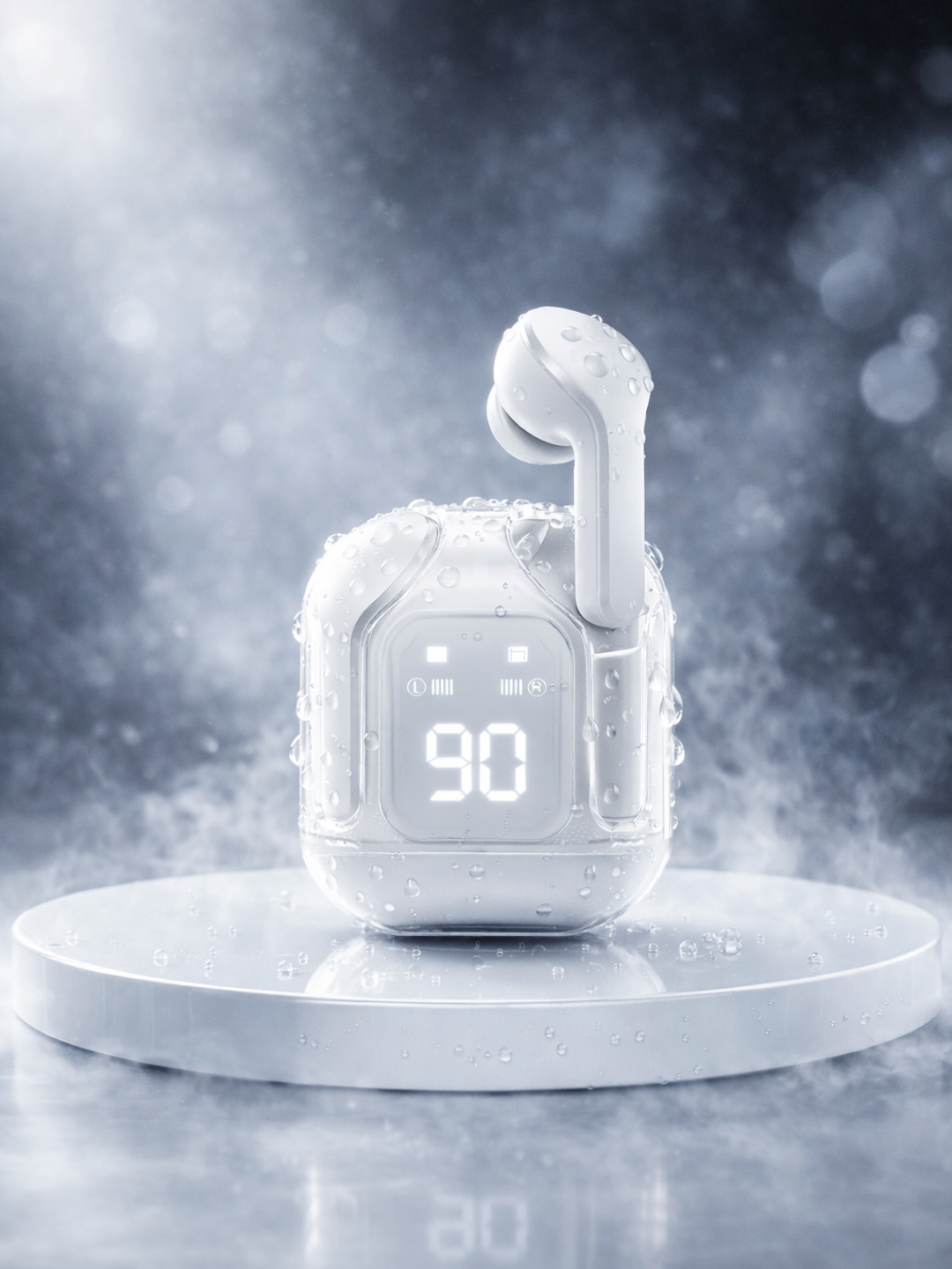 Беспроводные Bluetooth наушники с LED дисплеем, 5 цветов - 