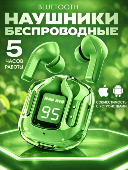 Simsiz Bluetooth quloqchin, LED displeyli, sensorli, 5 xil rang