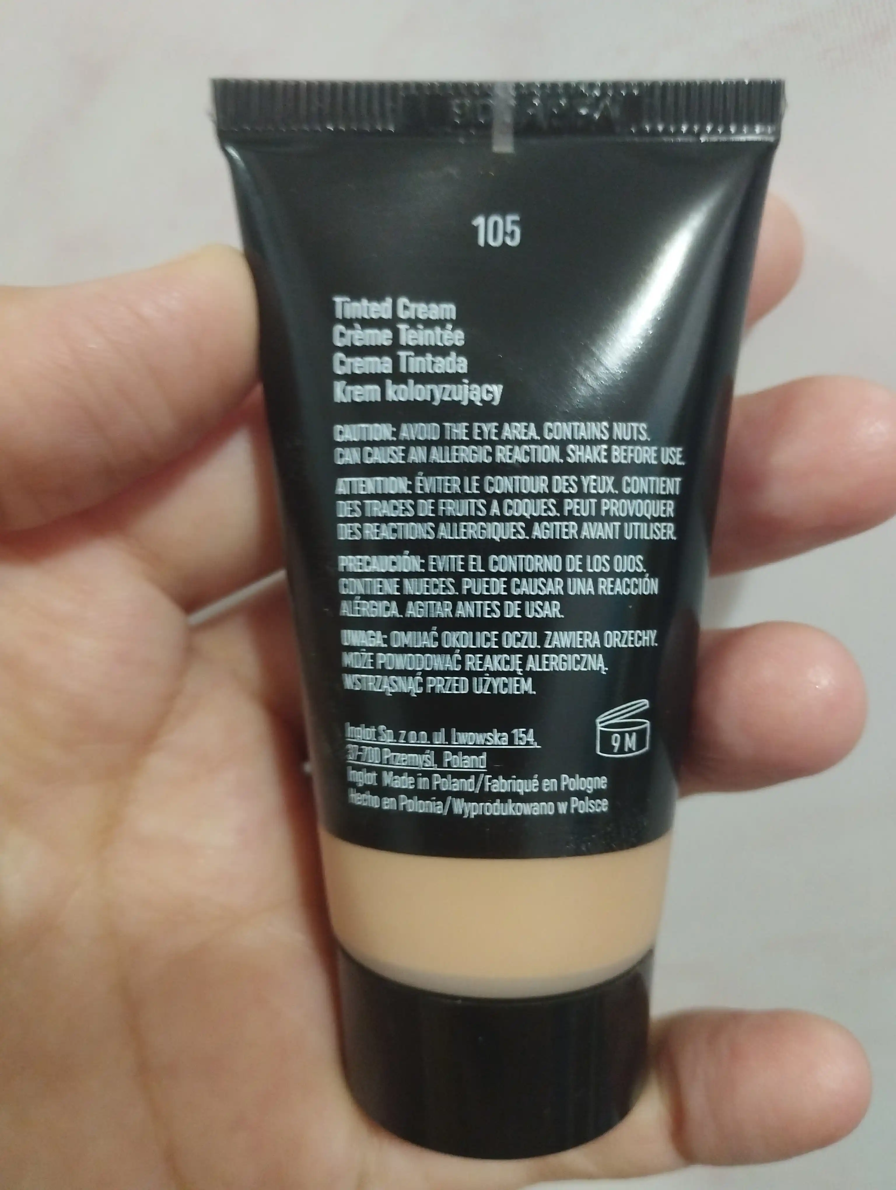 Inglot Beautifier Tinted Cream тональная основа 30 мл, увлажняющая, с HD-пигментами