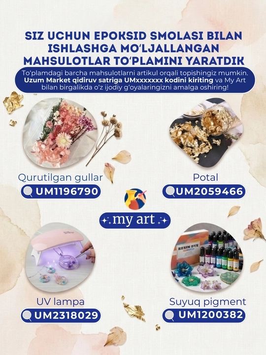 UV epoksid smola, bir komponentli, zargarlik buyumlari yasash uchun