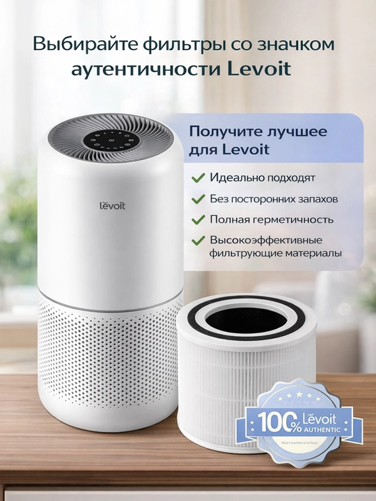Очиститель воздуха Levoit Core 300S, с Wi-Fi управлением для помещений до 50 м² (HEPA H13)