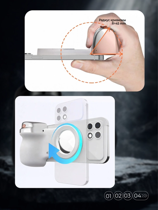 Telefon uchun magnetlik mini selfi chirog'i, selfi lampa K02 MAGNETIC ASSIST