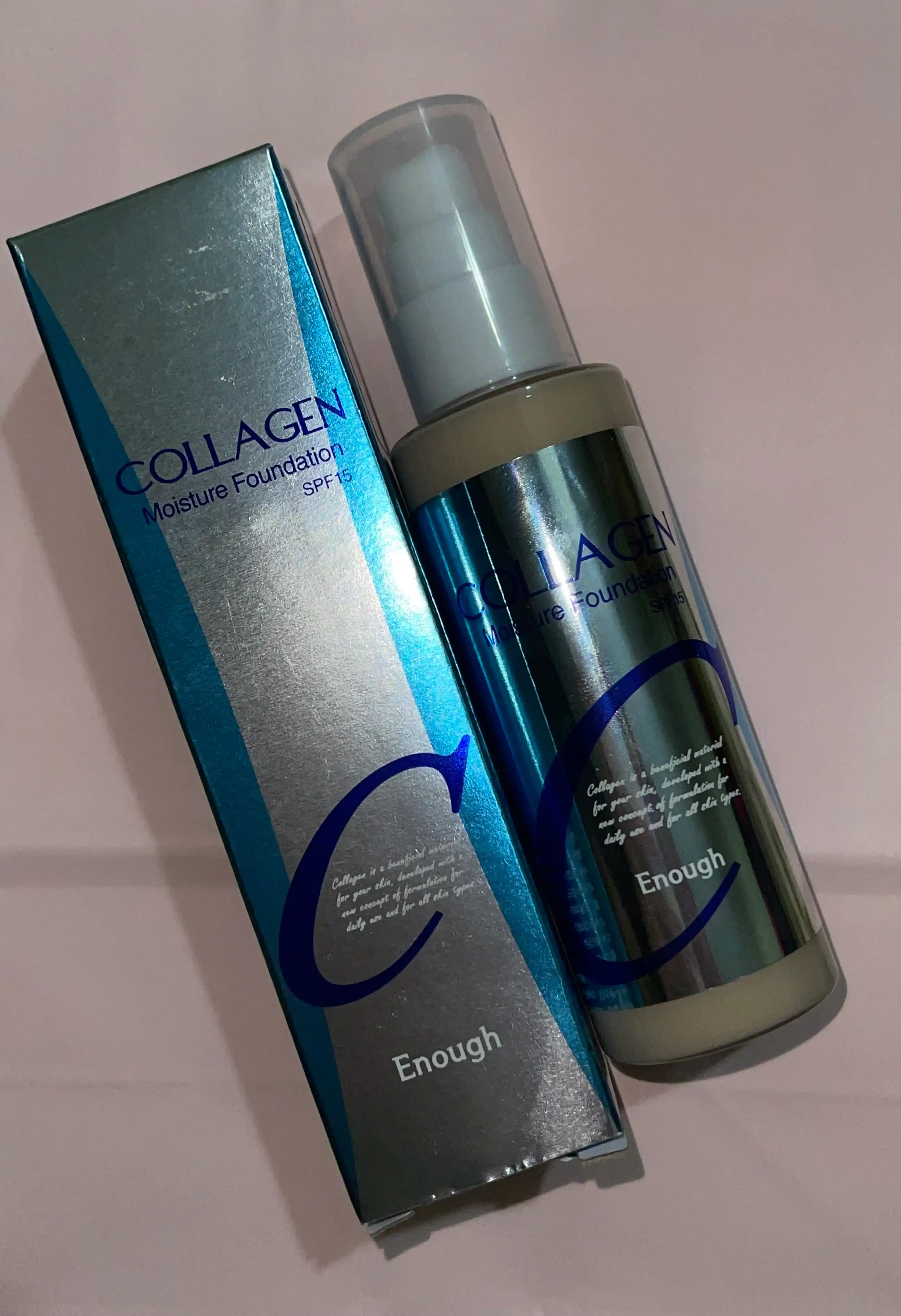 Namlovchi tonal kremi, kollagen bilan Enough Collagen Moisture Foundation, SPF15, 100 ml