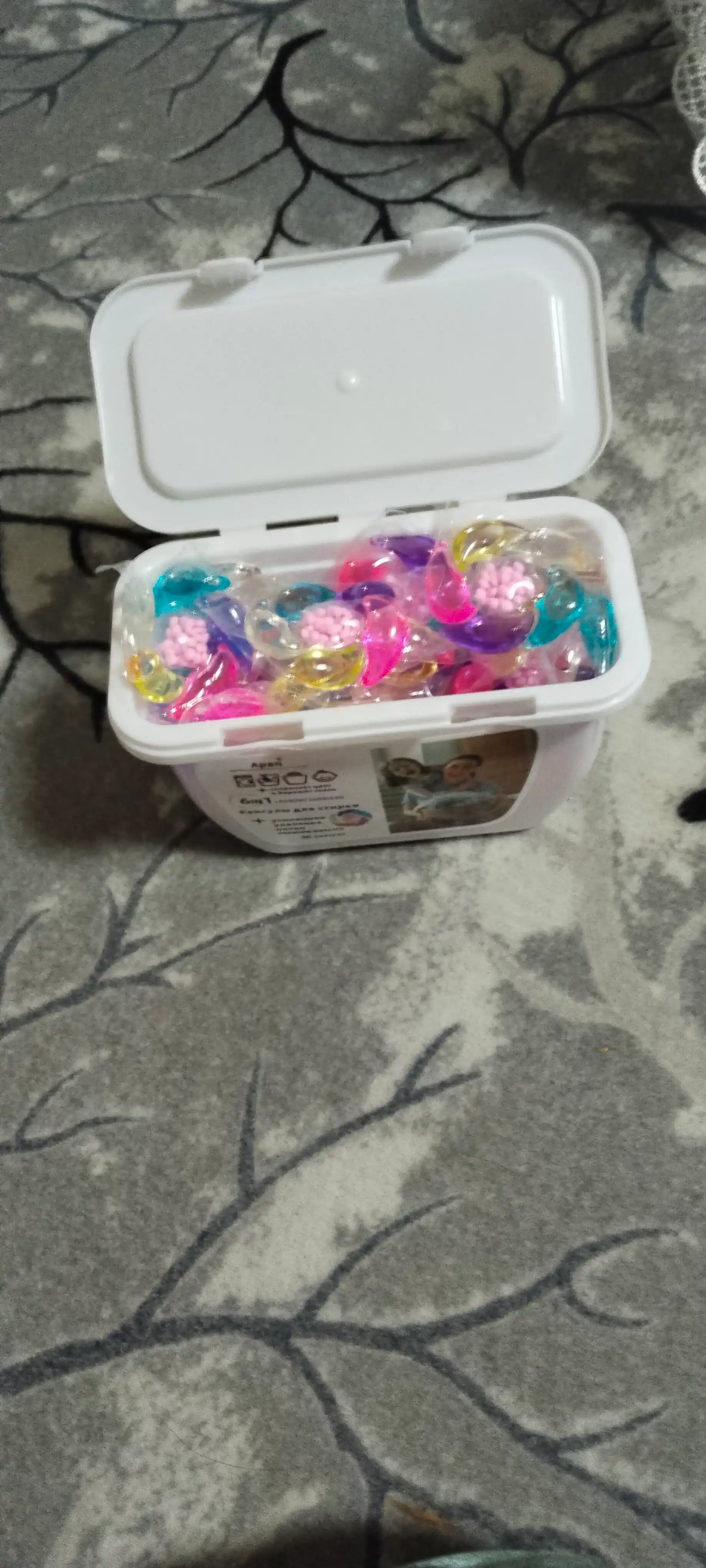 6 dan 1 gacha kapsulalar kir yuvish uchun, xushbo'y hidli, universal 36 dona