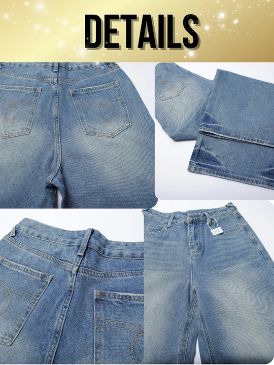 Ayollar baggy jinsi, Y2K, keng jinsi, klassik, koreys uslubi, baland bel