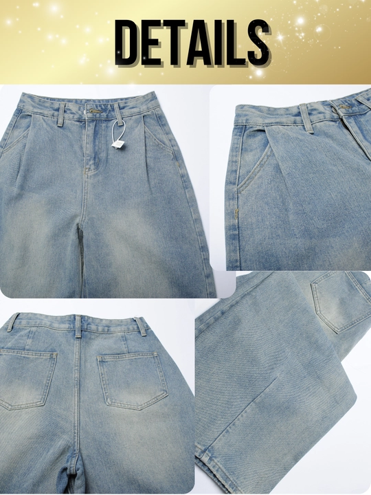Ayollar baggy jinsi, Y2K, keng jinsi, klassik, koreys uslubi, baland bel
