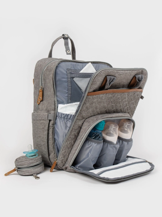 Сумка рюкзак для мам "AboutBaby Combo" Grey мама сумка