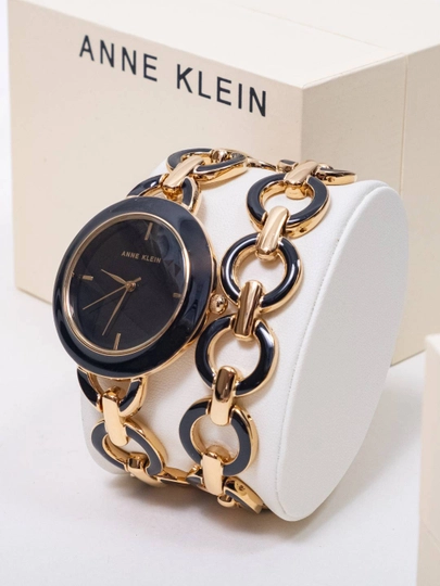Женские часы Anne Klein AK4066, комплект с браслетом — TELLER-AK4066-ЧЕРН