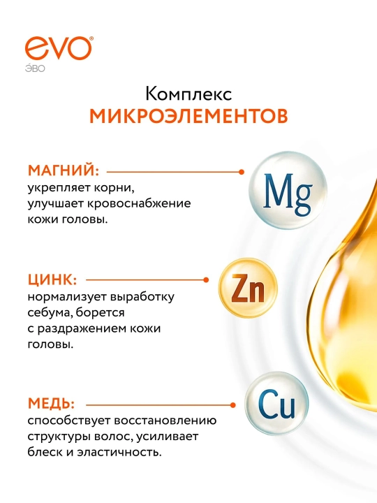 EVO/ЭВО Пантенол шампунь для ослабленных, поврежденных, окрашенных и сухих волос, 400 мл
