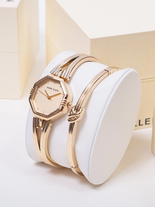 Ayollar qo'l soati Anne Klein AK5418, bilaguzuk bilan to'plam - 