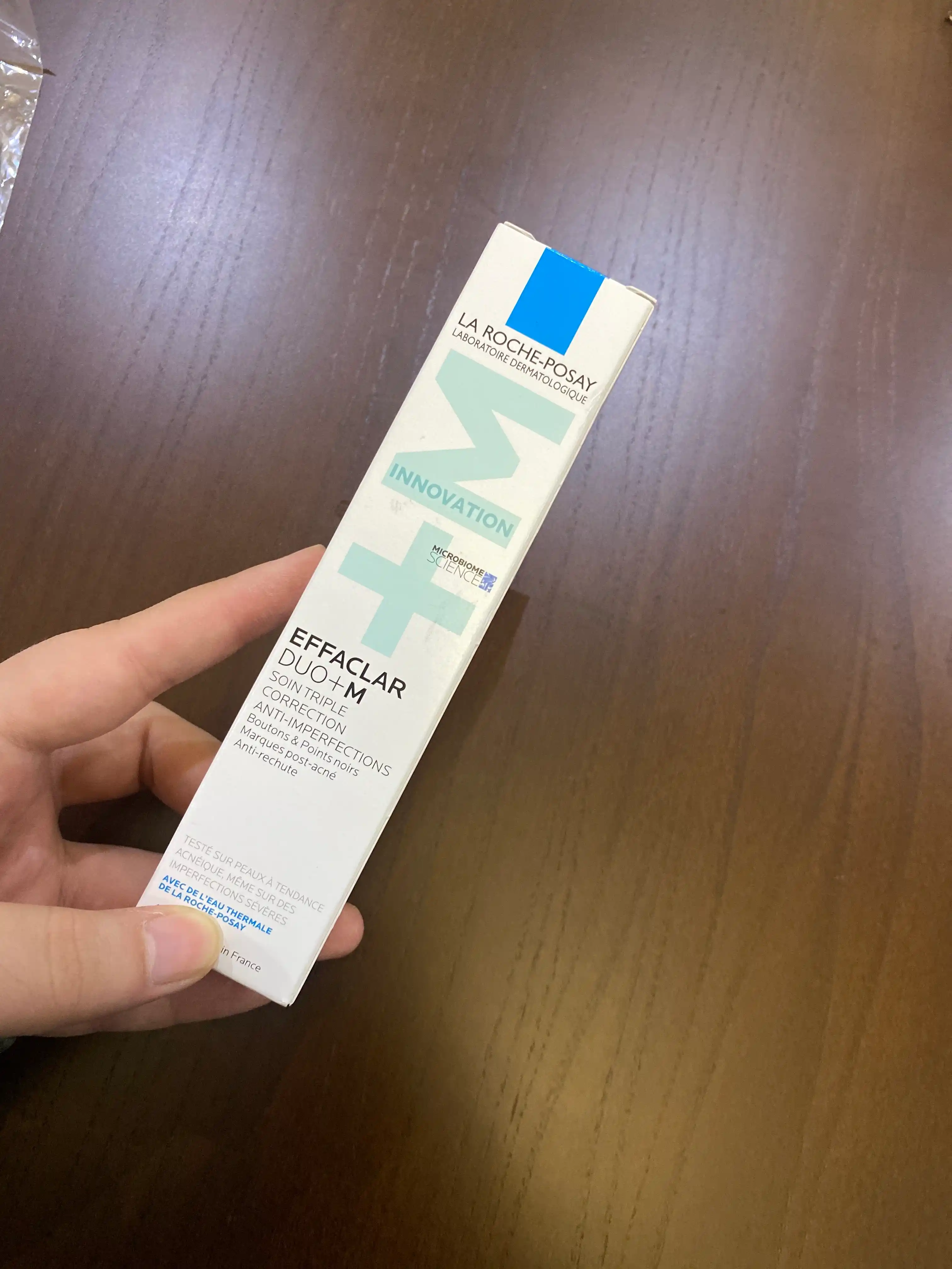 Uch marta tuzatuvchi krem jeli, la ROCHE-POSAY EFFACLAR DUO + M, nomukammallikka qarshi, 40 ml