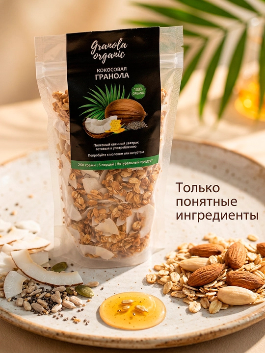 Kokos granolasi, 250 gr