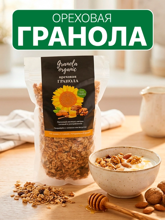 Гранола ореховая, 250 г - 