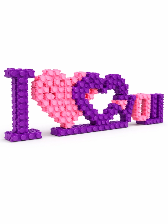 3D lego konstruktor, bolalar va kattalar uchun jumboq va boshqotirma, yorqin rangda mini