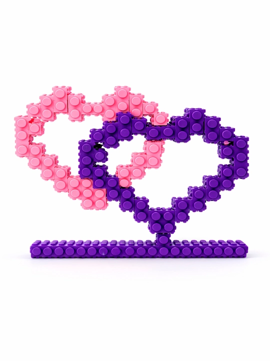 3D lego konstruktor, bolalar va kattalar uchun jumboq va boshqotirma, yorqin rangda mini - 