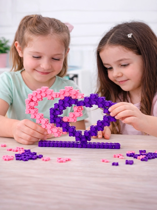 3D lego konstruktor, bolalar va kattalar uchun jumboq va boshqotirma, yorqin rangda mini