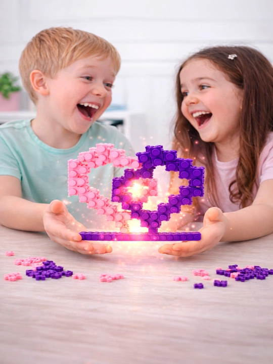 3D lego konstruktor, bolalar va kattalar uchun jumboq va boshqotirma, yorqin rangda mini