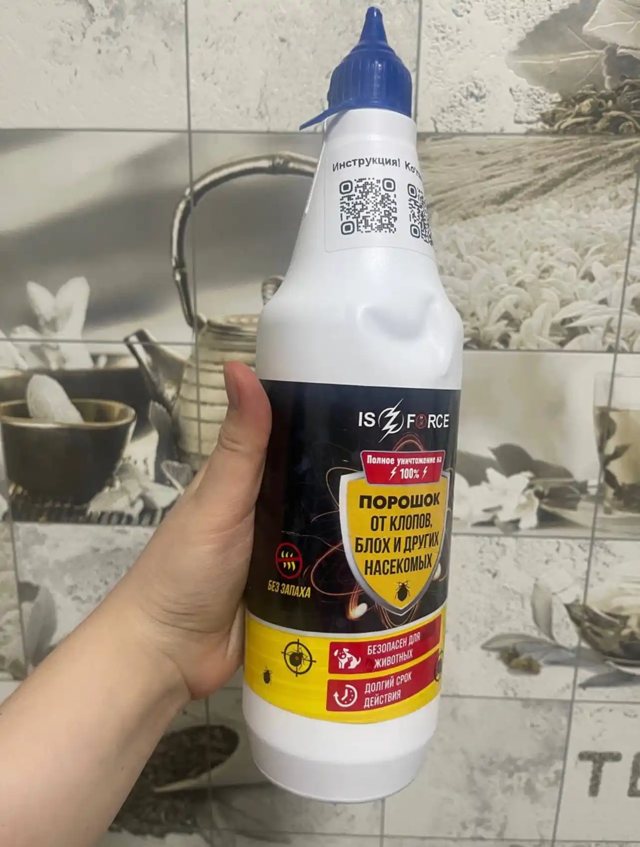 Gektor kukuni, 1000 ml, burgalar qandalalar kanalarga klop qarshi Is force