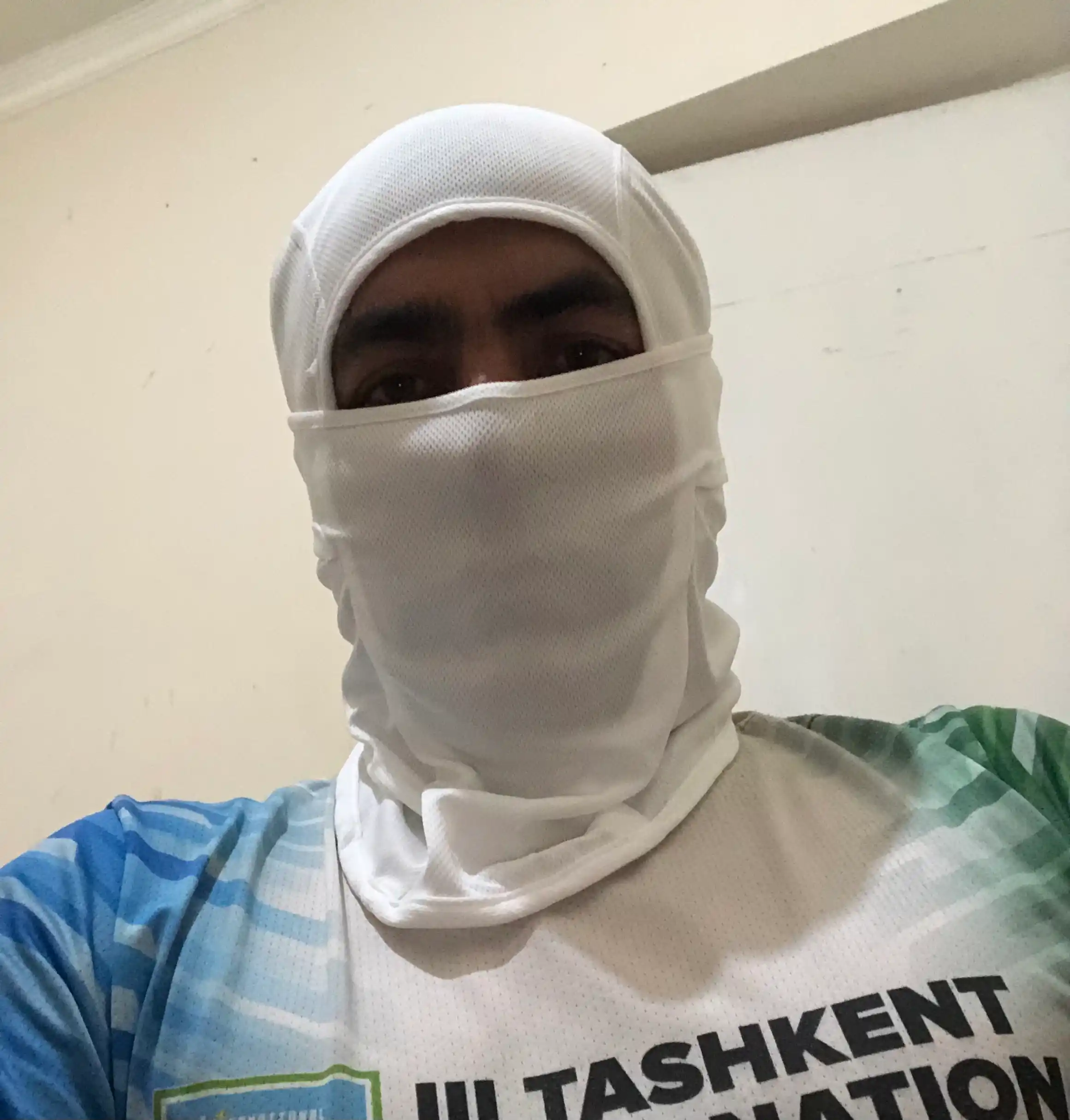 Yuz va boshni himoya qilish uchun qora niqob, bahor-yoz, mototsikl uchun