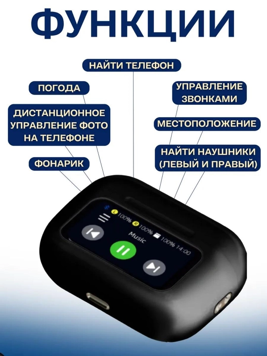 Smart TWS Sensor ekranli Bluetooth quloqchinlar