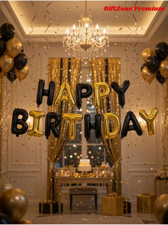 Шары с буквами «Happy Birthday» — набор для дня рождения, фольга, 40 см, 13 букв