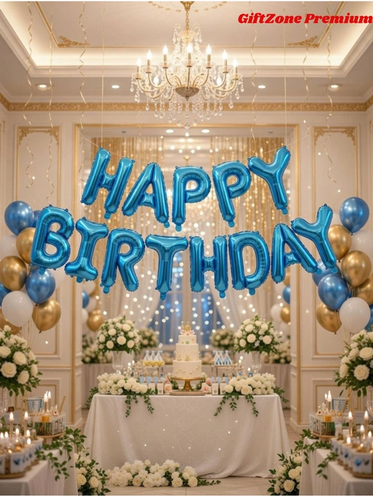 Шары с буквами «Happy Birthday» — набор для дня рождения, фольга, 40 см, 13 букв