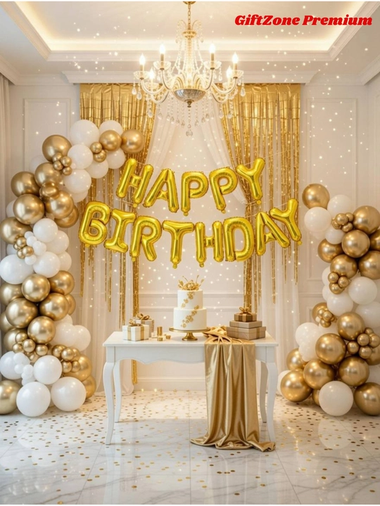 Шары с буквами «Happy Birthday» — набор для дня рождения, фольга, 40 см, 13 букв