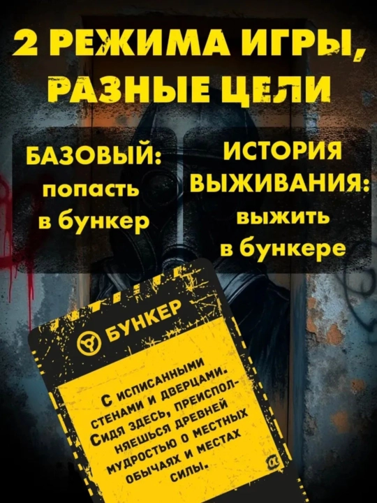Настольная игра Вонючий носок, Бункер. Карт-бланш, Бункер. Поколение Альфа