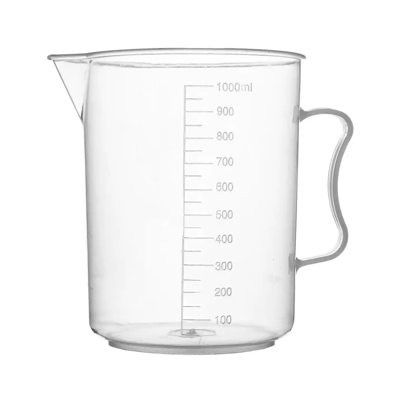 Plastik o‘lchov idishi, stakan, krujka