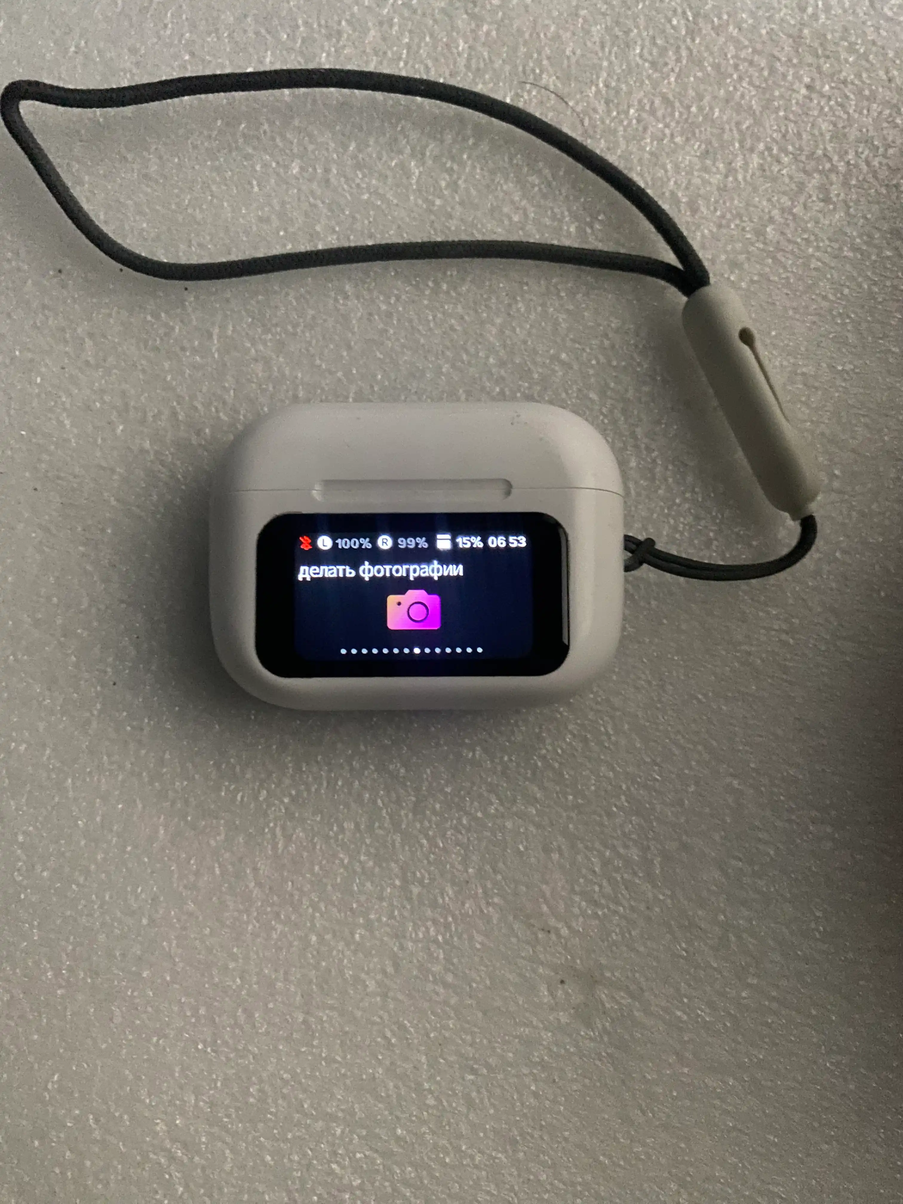 Simsiz Bluetooth naushnik A9 Pro, smart ekranli, ANC, USB-C, mikrofon, kuchli bass