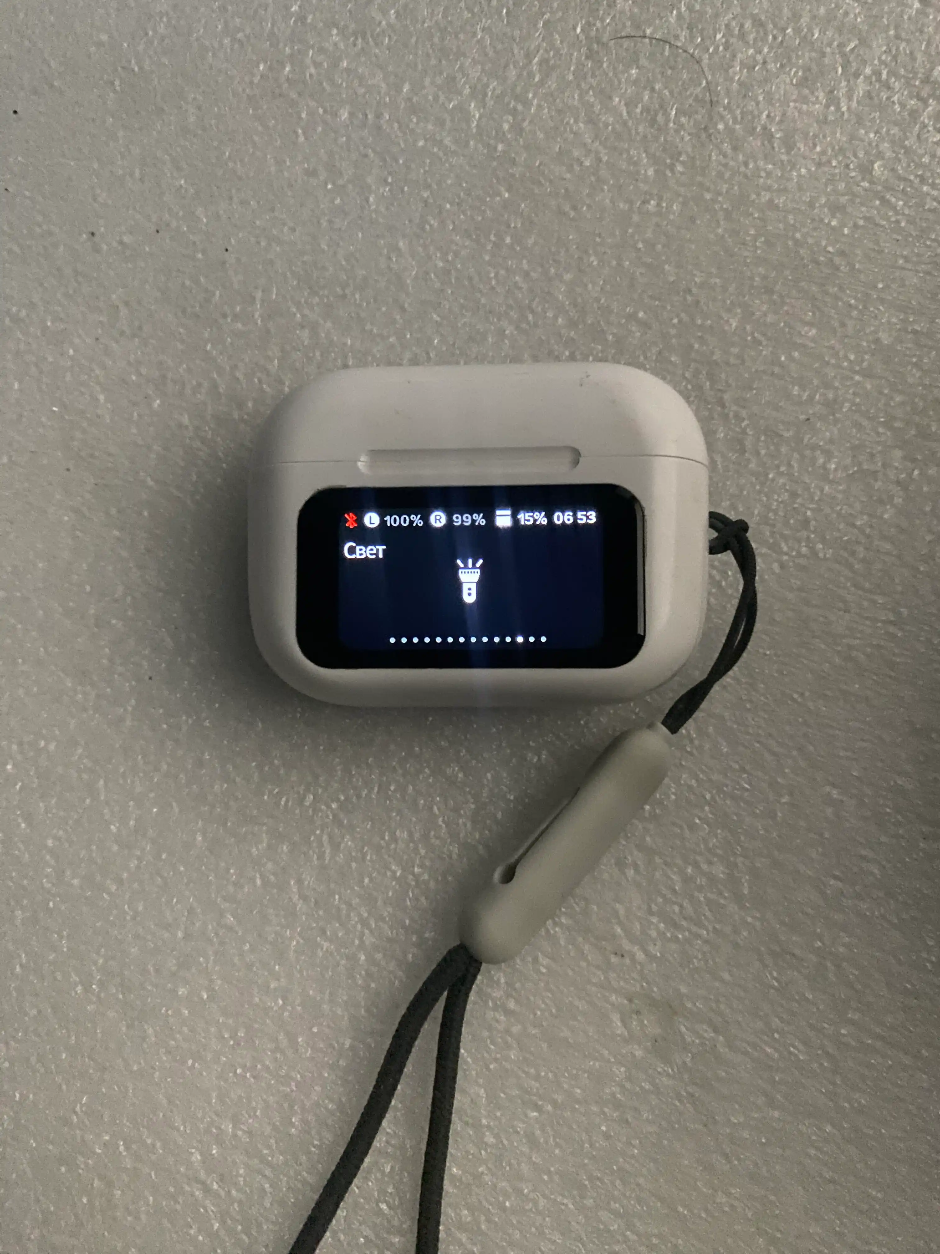 Simsiz Bluetooth naushnik A9 Pro, smart ekranli, ANC, USB-C, mikrofon, kuchli bass