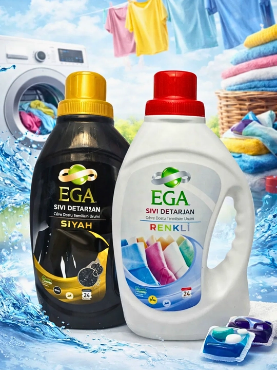 Набор жидкого геля для белья  ega 2 штуки