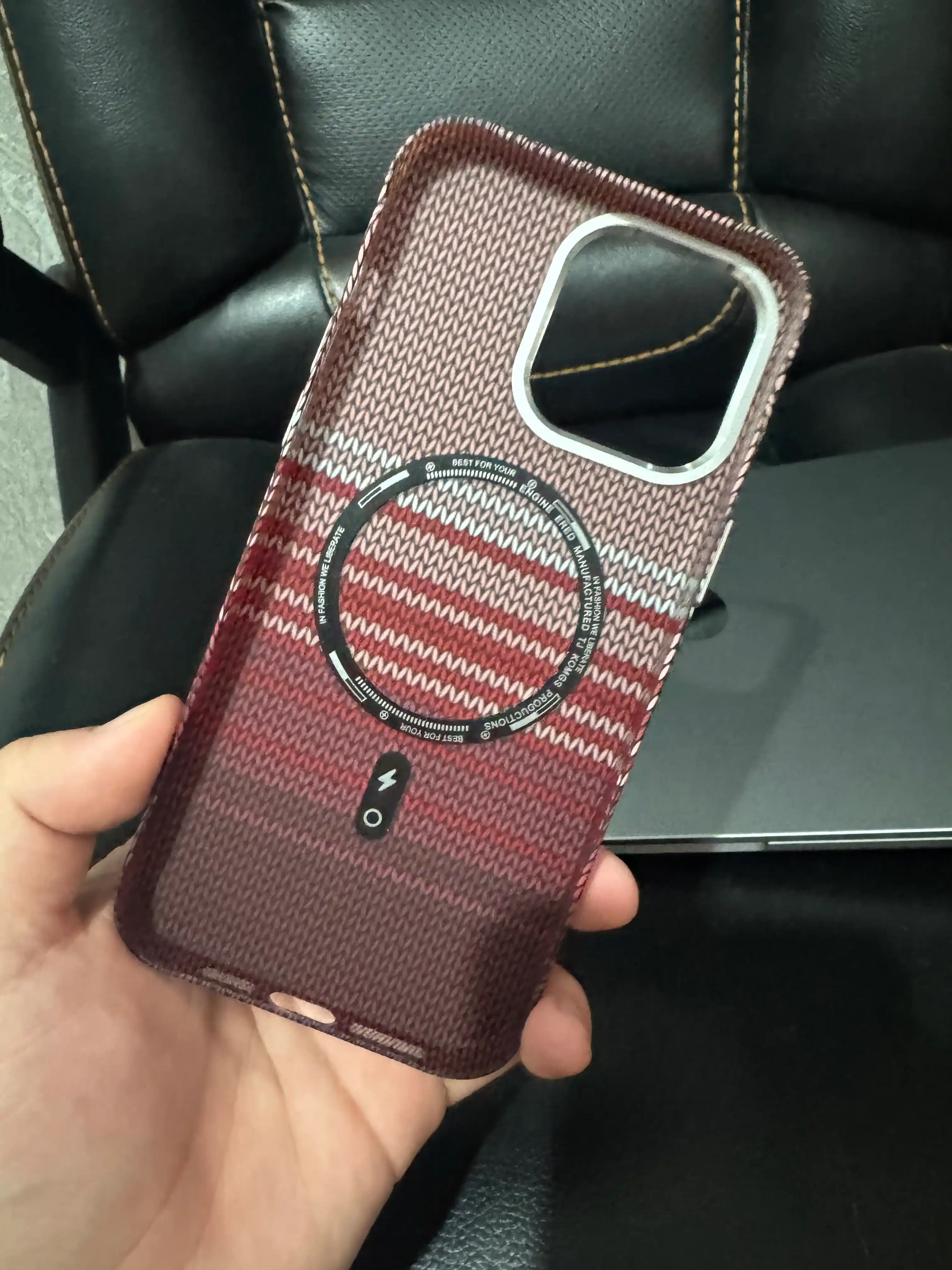 Karbon chexol iPhone 13, 14, 15, 16, 17 Pro Max, Magsafe bilan — ayfon chexol 16 Pro Max