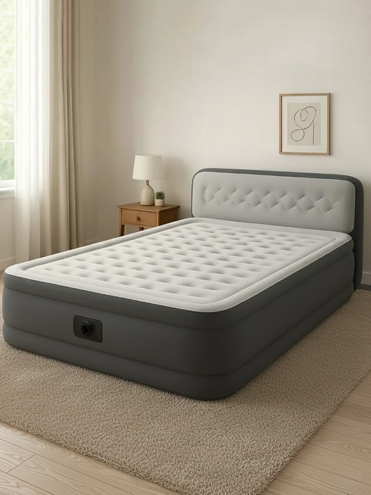 Intex 64448 o‘rnatilgan nasosli puflanadigan karavot