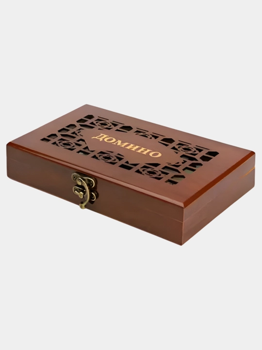 Domino stol o'yini, Klassik o'yin, Yog'och quti ichida