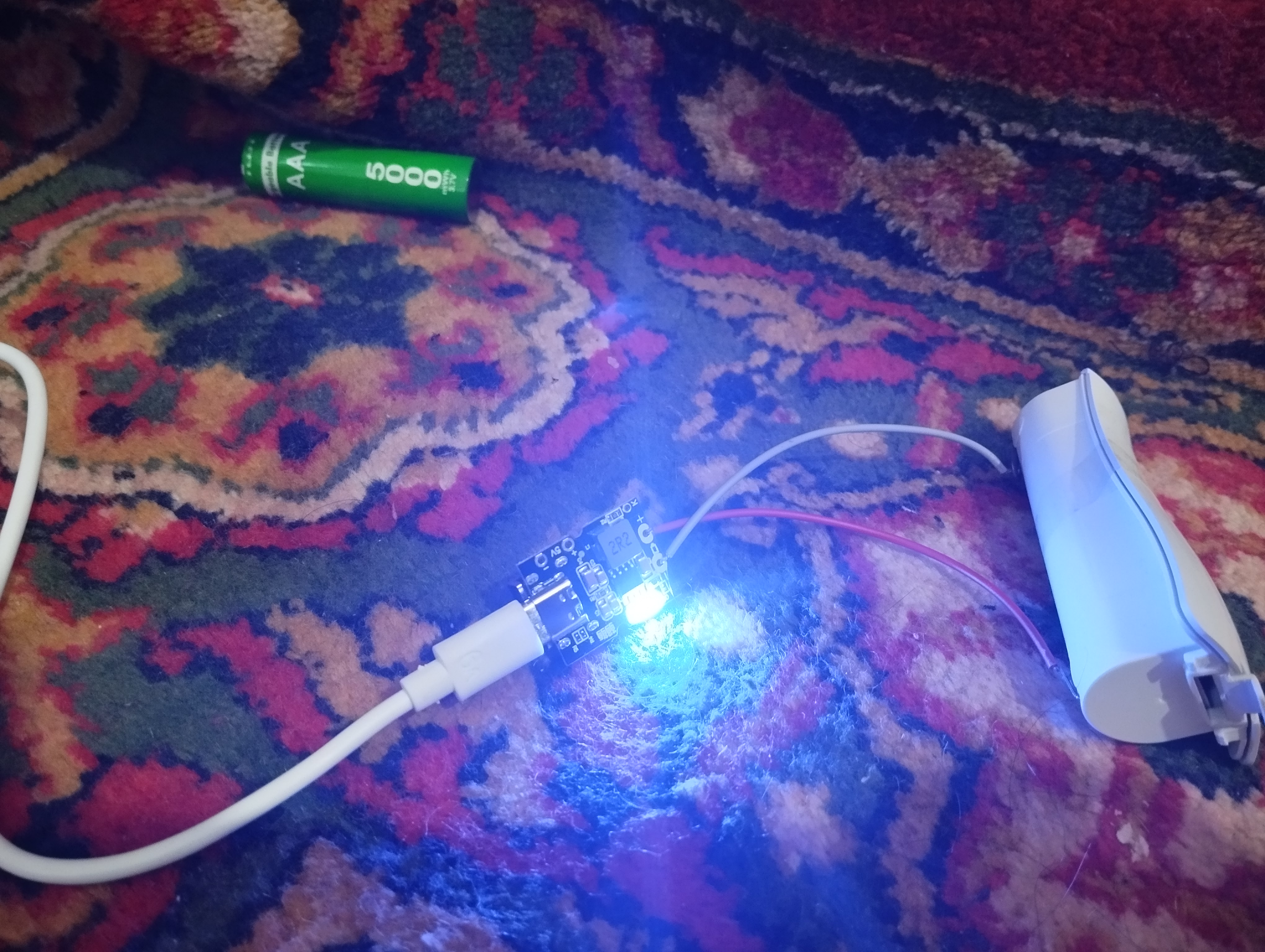 PowerBank zaryadlash-razryadlash moduli,Type-C kirishi, type-A chiqish. 5v 2A