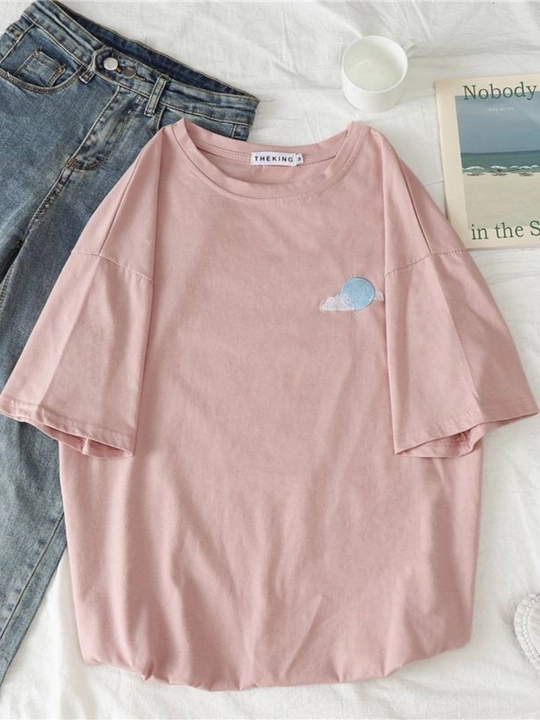 Футболка женская повседневная — базовая модель M, L, XL, XXL
