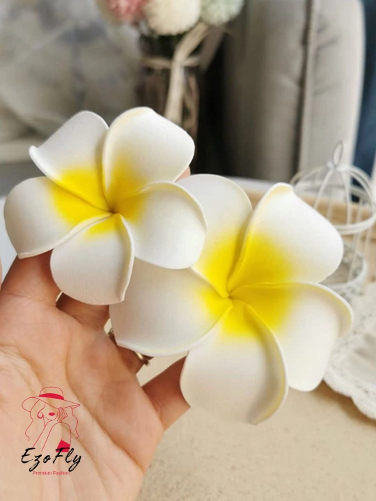 Заколка для волос в виде гавайского цветка, женская заколка цветок, Plumeria