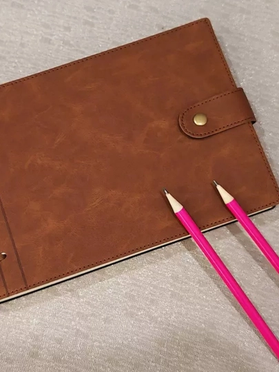 Кожанные блокноты для творчества, чистые листы inspire - 