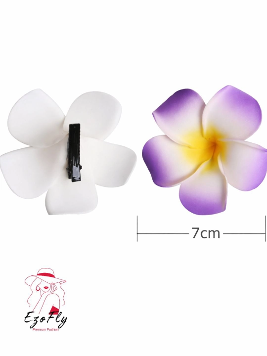 Заколка для волос в виде гавайского цветка, женская заколка цветок, Plumeria