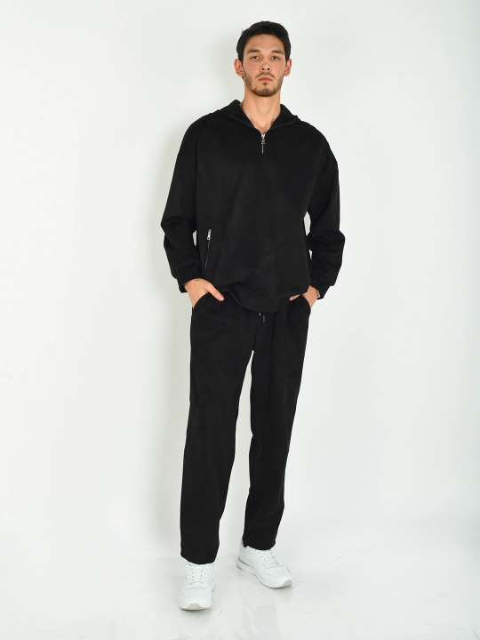 Velour Black sport kostyumi