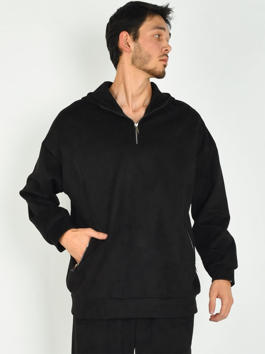 Velour Black sport kostyumi